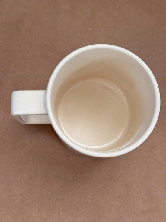 Starbucks 2015 Made In USA Siren Logo Cream Ceramic Coffee Mug. 14 fl oz - Picture 3 of 4